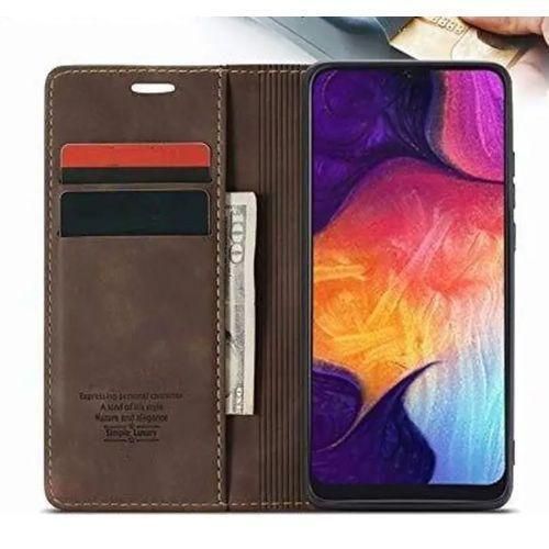 Caseme Case Sheepskin Series Faux Soft Leather Wallet Flip Case Kick Stand With Magnetic Closure Lightweight Slim Flip Cover For Samsung Galaxy A05,A06,A07,A15,A16,A17,A25,A26,A35,A36,A37,A55,A56,A57