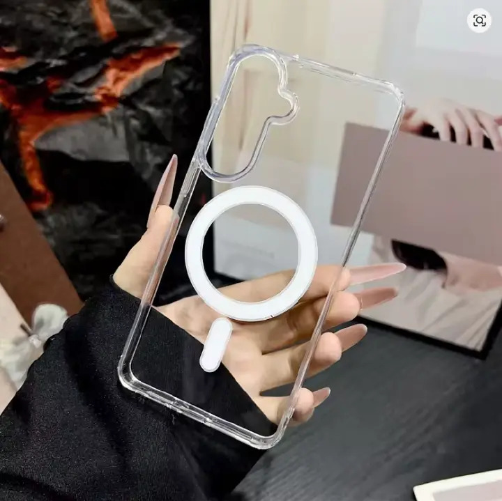 LIMITED DEALS!!!Samsung Galaxy A05,A06,A07,A15,A16,A17,A26,A35,A36,A37,A55,A56,A57 Back Cover Luxury Transparent, Clear with Wireless Charging Feature (Magsafe) Shockproof Heavy Protection Phone case