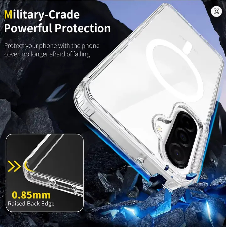 LIMITED DEALS!!!Samsung Galaxy A05,A06,A07,A15,A16,A17,A26,A35,A36,A37,A55,A56,A57 Back Cover Luxury Transparent, Clear with Wireless Charging Feature (Magsafe) Shockproof Heavy Protection Phone case