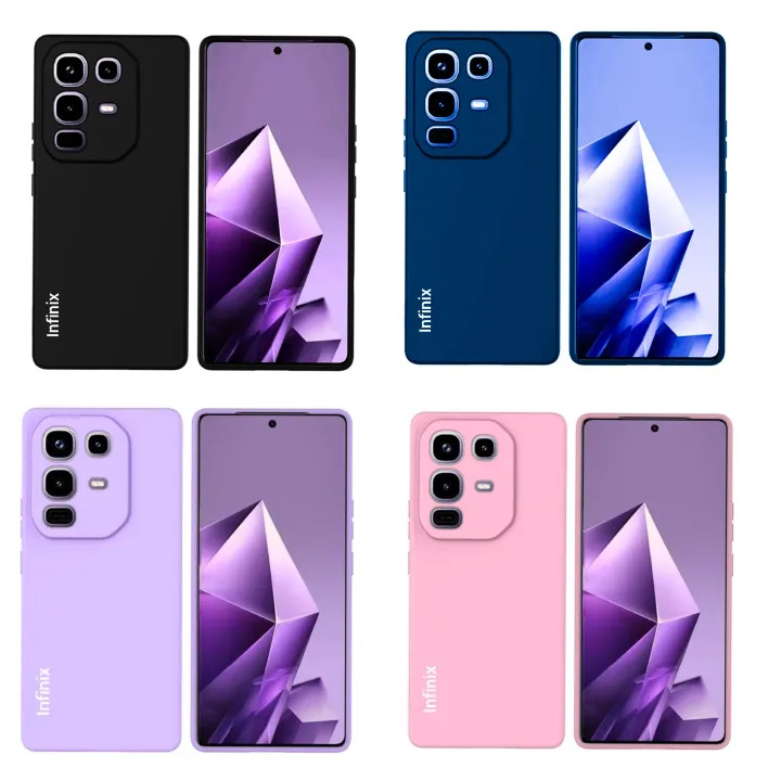 LIMITED DEALS!!!!Infinix Note 50 4G/Note 50 Pro 4G/5G , Note 50s ,Hot 50i,Hot 50 Pro+,Original Liquid Silicone Phone Case/Cover available in Black, Blue, Light Purple (lilac) & Pink