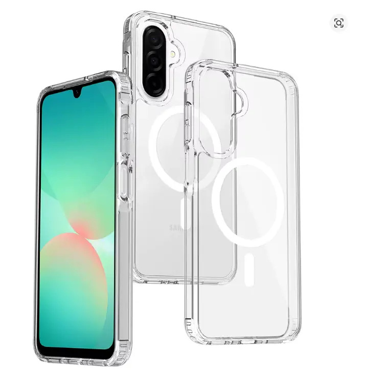 LIMITED DEALS!!!Samsung Galaxy A05,A06,A07,A15,A16,A17,A26,A35,A36,A37,A55,A56,A57 Back Cover Luxury Transparent, Clear with Wireless Charging Feature (Magsafe) Shockproof Heavy Protection Phone case