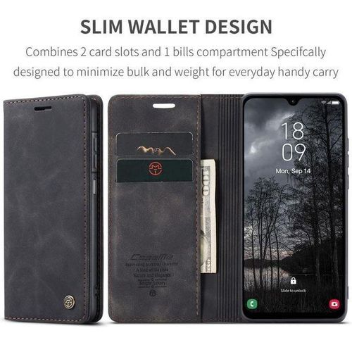 Caseme Case Sheepskin Series Faux Soft Leather Wallet Flip Case Kick Stand With Magnetic Closure Lightweight Slim Flip Cover For Samsung Galaxy A05,A06,A07,A15,A16,A17,A25,A26,A35,A36,A37,A55,A56,A57