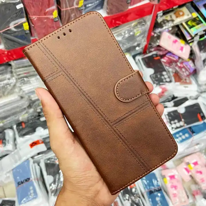 Tecno Camon 50, Camon 50 pro, Camon 40, camon 40 pro, camon 30s, camon 30s pro Flip Cover/Case Genuine Leather Wallet case (4 Credit Card Holder) for Women/Men full screen protection