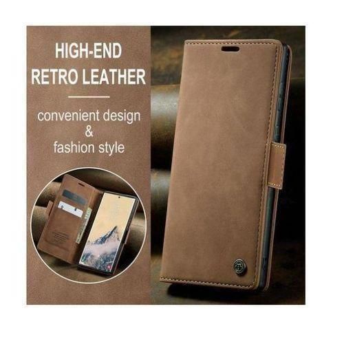 Caseme Case Sheepskin Series Faux Soft Leather Wallet Flip Case Kick Stand With Magnetic Closure Lightweight Slim Flip Cover For Samsung Galaxy A05,A06,A07,A15,A16,A17,A25,A26,A35,A36,A37,A55,A56,A57