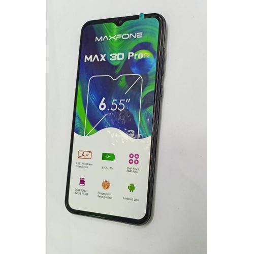 TIME LIMITED DEALS!!! [NEW ARRIVAL] Maxfone Max 30 Pro 6.55 Inch Water Drop Screen, (3 GB RAM, 32 GB ROM) 3750mAh Battery, Camera With Flash 6.55 Dual Sim + TF, Fingerprint Android Phone