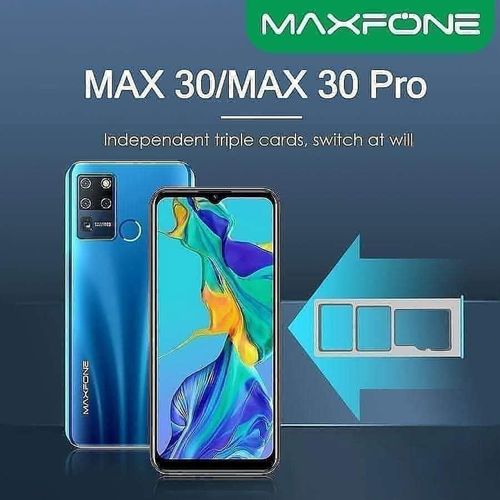 TIME LIMITED DEALS!!! [NEW ARRIVAL] Maxfone Max 30 Pro 6.55 Inch Water Drop Screen, (3 GB RAM, 32 GB ROM) 3750mAh Battery, Camera With Flash 6.55 Dual Sim + TF, Fingerprint Android Phone