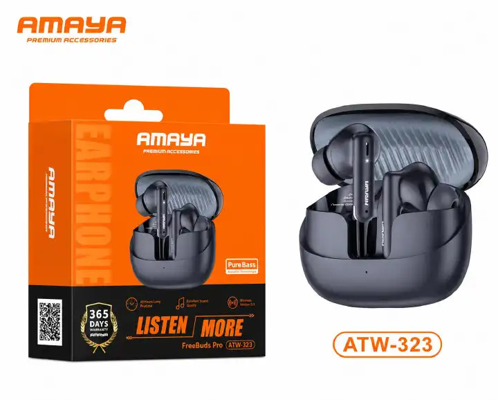 LIMITED TIME DEALS!!!Amaya FreeBuds Pro ATW 323 Amaya ATW 323 Wireless Earbuds Amaya Deep Bass Earbuds Amaya Bluetooth In-Ear Earphones Amaya Premium Wireless Earbuds Amaya Long Battery Earbuds