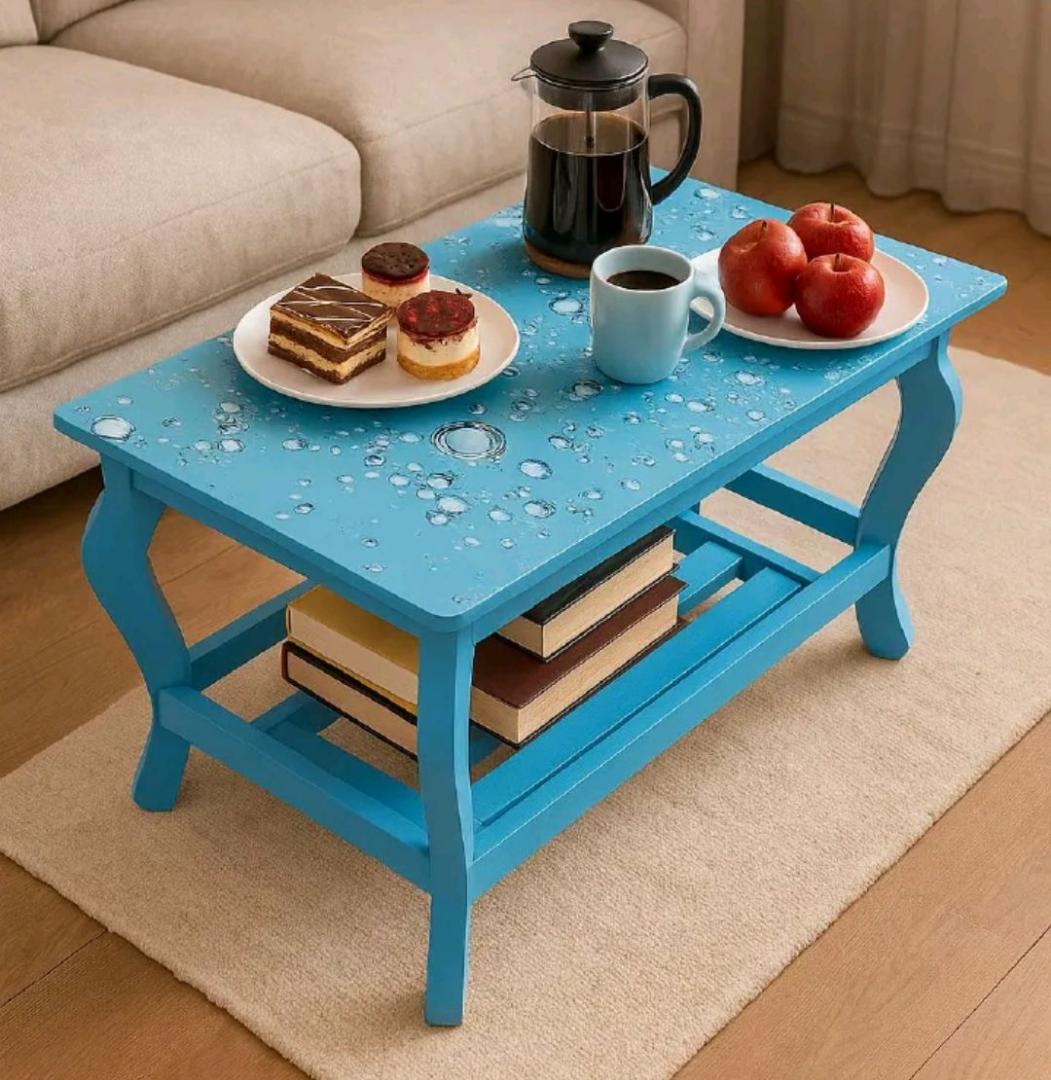 limited offer. bubble blue coffe table. a stylish one which gives your room a decent look