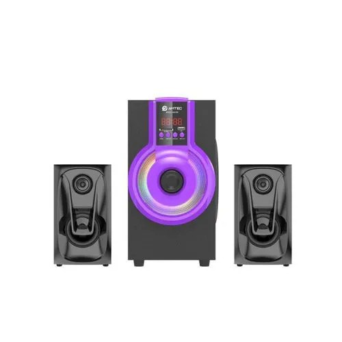 Amtec AM-508 2.1ch Bluetooth HIFI Speaker 8000W,Remote Control Purple/Orange (1YR WRTY)