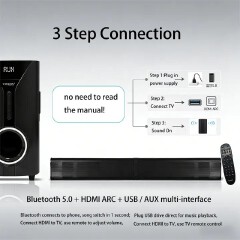 Vitron V527 Tallboy Sub Woofer Home Theatre 2.1 Ch.VITRON V527 SOUNDBAR .Modern home theater audio, clear dialogue articulation, powerful low-end resonance, and sleek television integration.