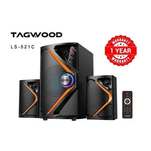 TAGWOOD LS-521C 2.1CH 6000W PMPO Woofer Home Audio Speaker BLUETOOTH/FM/SB/USB Subwoofer Speaker System