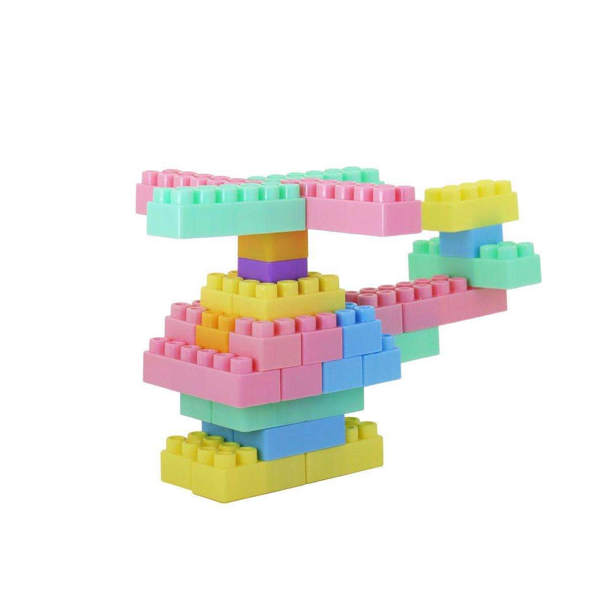 67PC Building Blocks Toy Creative Construction Learning Educational Toys for Children, Game Toys Kids Fun DIY Puzzle can build Toy Car with wheels, Kids Train, Mini House and more creative imagination