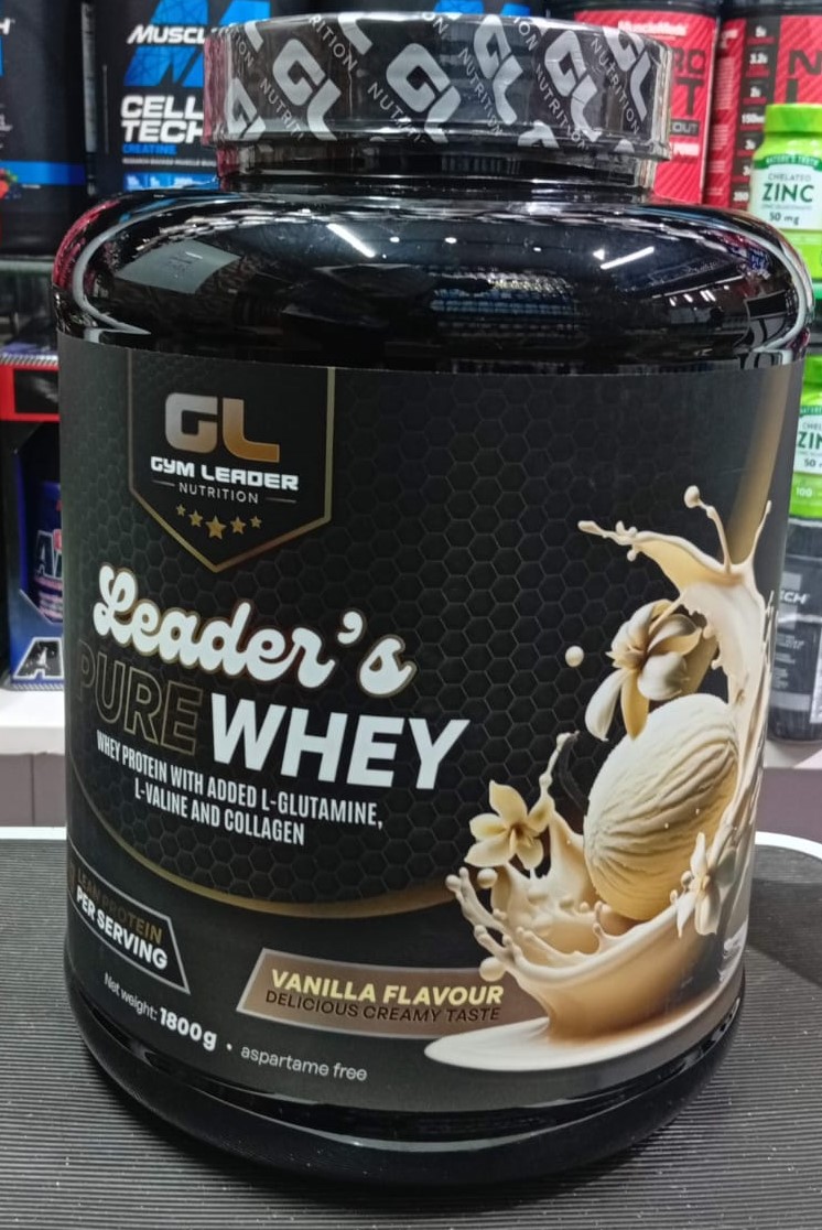 Gym Leader Nutrition Leader’s Pure Whey 1.8kg Vanilla