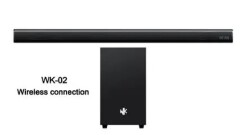10000W WK-02 WIRELESS BLUETOOTH SOUNDBAR SYSTEM WITH SUBWOOFER FM RADIO , BLUETOOTH ,& USB PORT