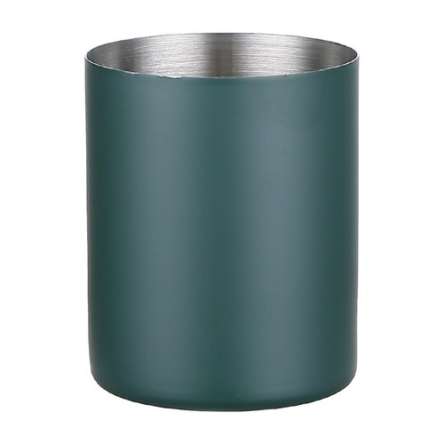 Stainless Steel Round Pencil Holder Desk Organizer Pen Pot Metal Cute