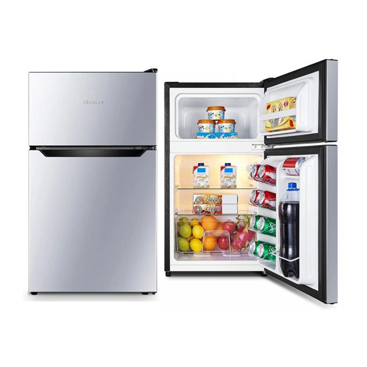 Hisense 91L Single Door Refrigerator (REF091DR) - Silver | Compact Bar Fridge & Freezer Zone