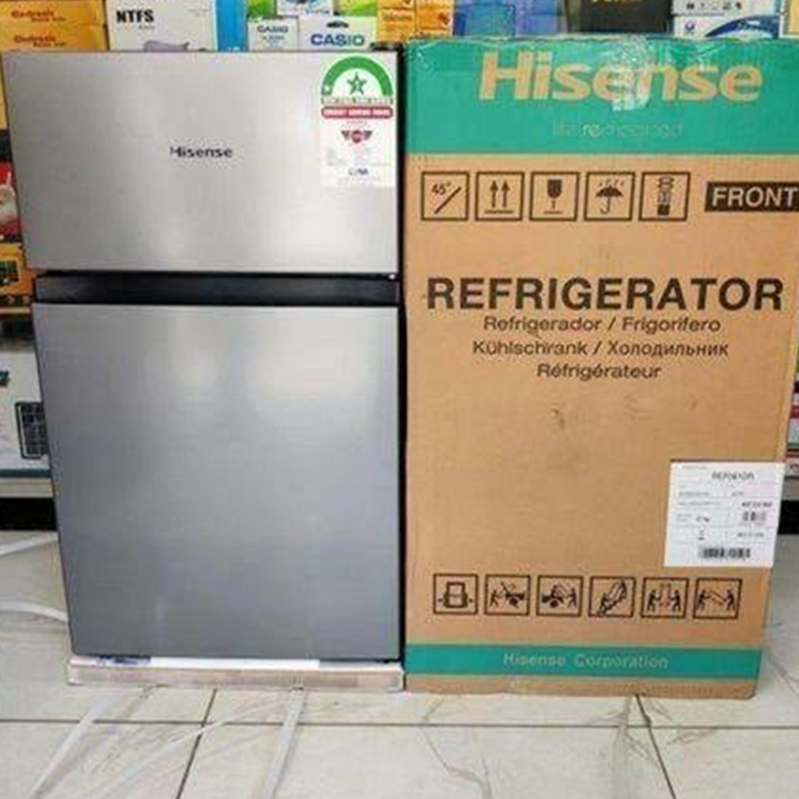 Hisense 91L Single Door Refrigerator (REF091DR) - Silver | Compact Bar Fridge & Freezer Zone