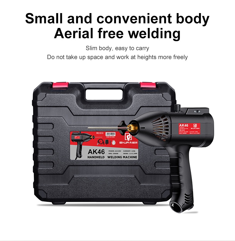 Portable Hand‑held Electric Welding Machine Compact No‑case Design For Household DIY Metal Welding Work