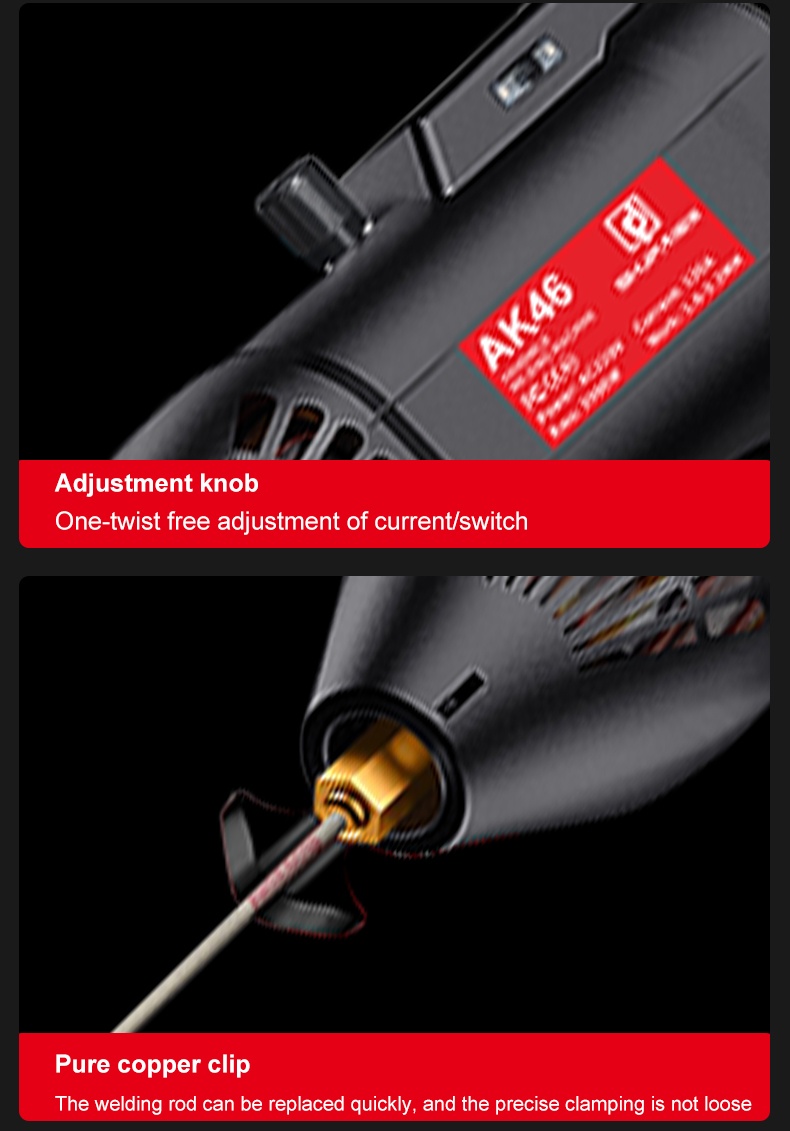 Portable Hand‑held Electric Welding Machine Compact No‑case Design For Household DIY Metal Welding Work
