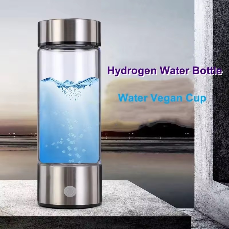 Portable Hydrogen‑rich Water Bottle USB Rechargeable Glass Water Cup for Home Outdoor Hydrogen Water Making Drinkware