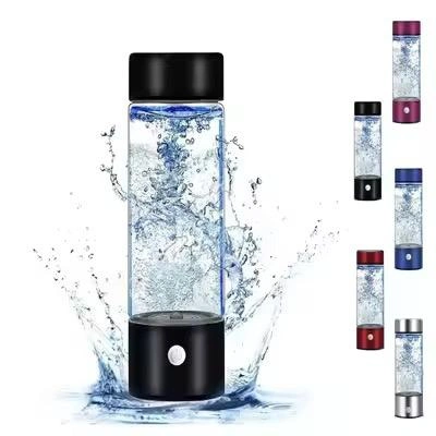 Portable Hydrogen‑rich Water Bottle USB Rechargeable Glass Water Cup for Home Outdoor Hydrogen Water Making Drinkware