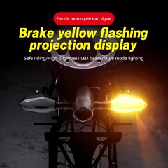 Motorcycle & E-bike Turn Signal Projector Light, Dynamic Ground Arrow Projection Lamp, Modified Welcome LED Atmosphere Light, Waterproof