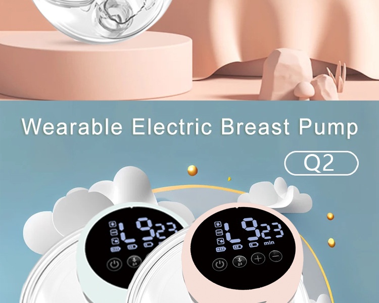 Wearable Electric Breast Pump, Hands‑Free Silent, Multi‑Level Adjustable, Type‑C Rechargeable Portable Milk Extractor