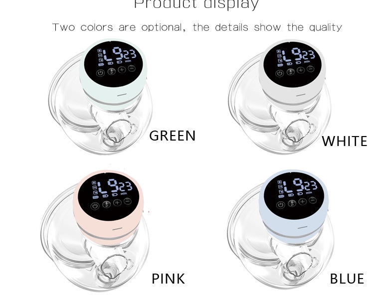 Wearable Electric Breast Pump, Hands‑Free Silent, Multi‑Level Adjustable, Type‑C Rechargeable Portable Milk Extractor