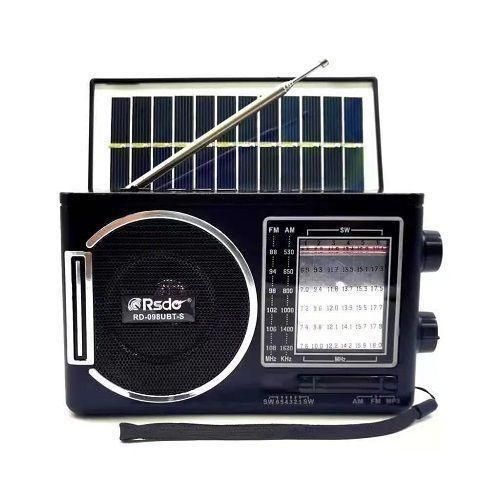 Caston ST-098 8-Band Multifunction Solar Radio – AM/FM/SW1-6 Portable Bluetooth Speaker with USB/TF Music Player, LED Flashlight & Emergency Charging