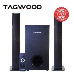 Tagwood 7500W 2.1CH Multimedia Bluetooth Woofer Speaker System Subwoofer Soundbar BT/USB/SD/FM Subwoofer Home Audilo System Soundbar with Remote Control S1 Speaker bass
