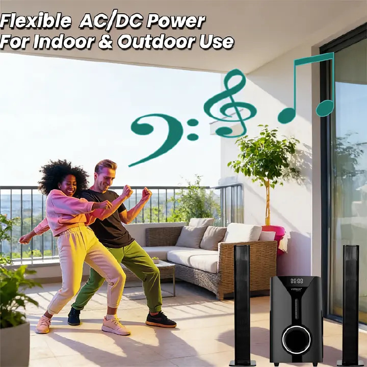 Vitron 9000W Bluetooth Soundbar 2.1CH Multimedia Woofer Speaker System V527 Subwoofer BT/USB/SD/FM Subwoofer Home Audilo System Soundbar with Remote Control