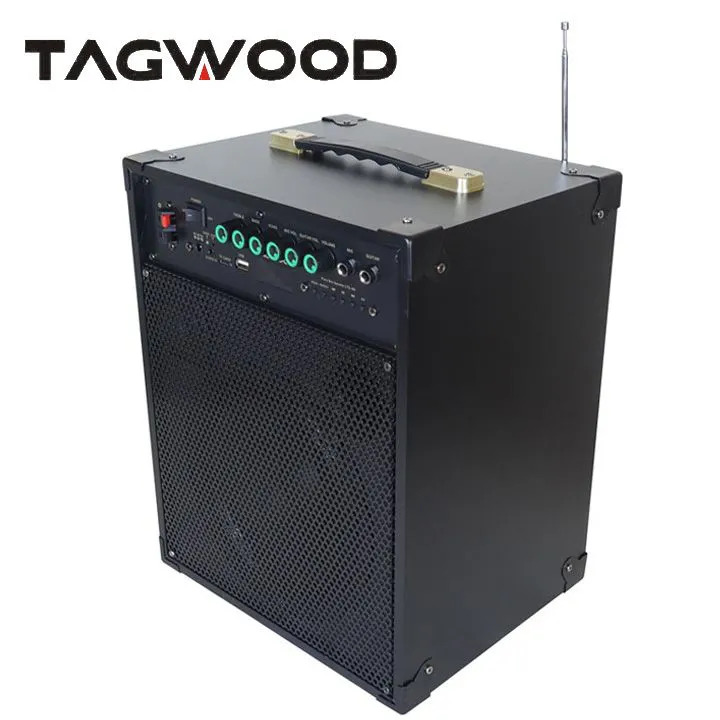 Tagwood LTS-8A Trolley Speaker Porteable Portable Speaker Subwoofer Outdoor Speaker ,Bluetooth,Free Wireless Microphone a Built in Battery Woofer Woofer