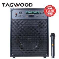 Tagwood LTS-8A Trolley Speaker Porteable Portable Speaker Subwoofer Outdoor Speaker ,Bluetooth,Free Wireless Microphone a Built in Battery Woofer Woofer