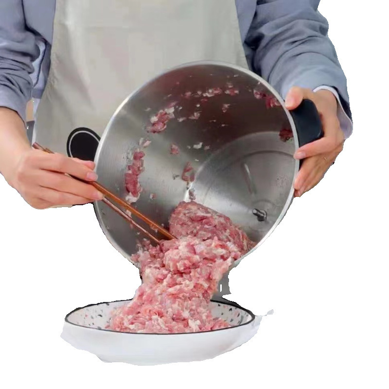 Meat Max Electric Meat Grinder Food Chopper SUS 304 Stainless Steel Heavy Duty Meat Mincer Vegetable Cutter Multifunctional Kitchen Processor with Sharp Blades Powerful Motor Easy Clean Large Capacity