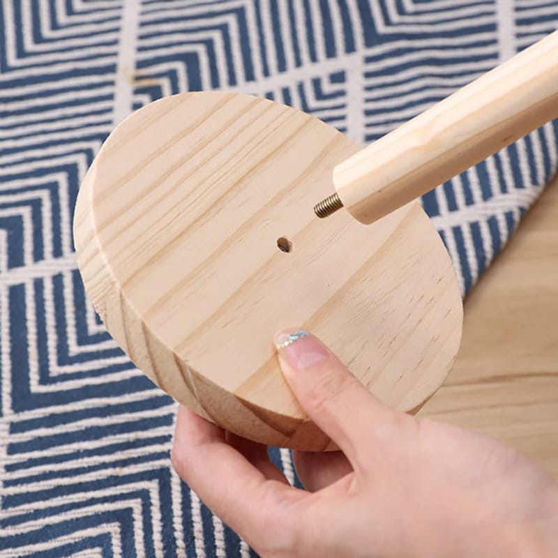 Bamboo Wooden Paper Towel Holder Freestanding Kitchen Tissue Roll Stand