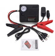 Multi-Function Car Jump Starter & Portable Power Bank Kit with Air Compressor Tyre Inflator and LED Torch (10-Piece Emergency Kit)