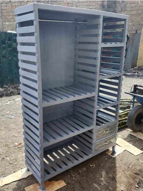 HIGH QUALITY Hommy WOODEN wardrobe large collective locker clothing manager portable wardrobe