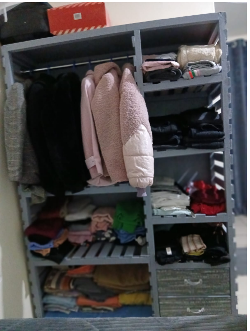 HIGH QUALITY Hommy WOODEN wardrobe large collective locker clothing manager portable wardrobe