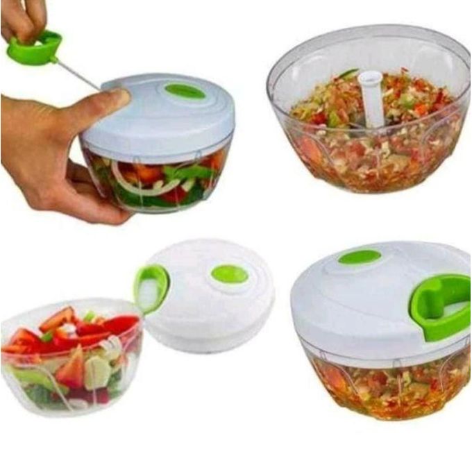 Manual mini shredder/spin cutter