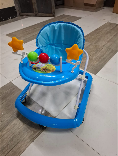 Baby Walker with Wheels – Adjustable Infant Learning Walker with Musical Toy Tray & Activity Center