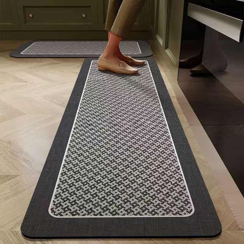 Rubber Bottom Anti-Slip Kitchen Mats 2PCS – Non-Slip Kitchen Floor Rugs for Sink, Cooking Area, Countertops, Home, Bathroom & Everyday Floor Protection and Comfort