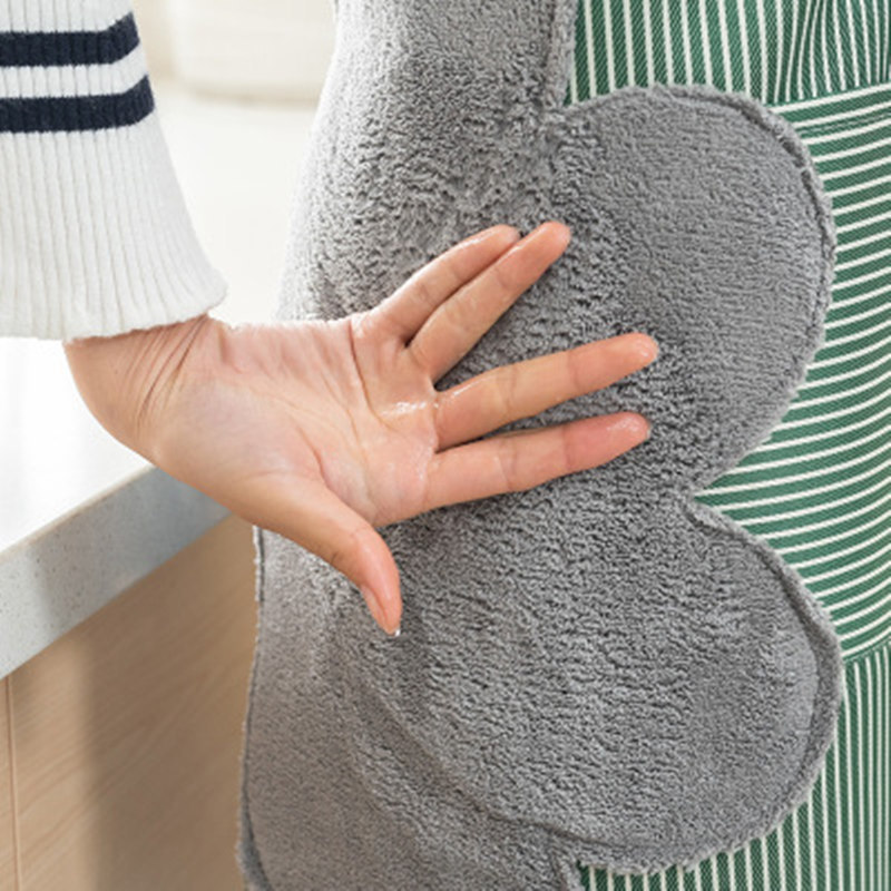 Kitchen Apron with Hand Wipe Pockets – Waterproof & Oil-Proof Cooking Apron for Kitchen Food Preparation, Baking, Cleaning, Household Chores & Everyday Cooking Tasks