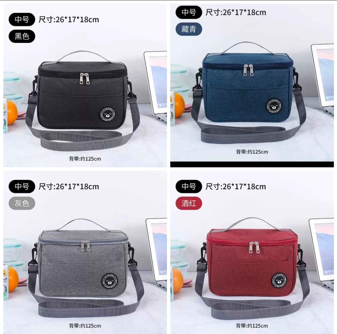 Large Capacity Insulated Lunch Bag – Spacious Portable Food Storage Bag for Meals & Snacks, Shoulder Carry Lunch Tote for School, Work, Picnics, Travel & Everyday Use