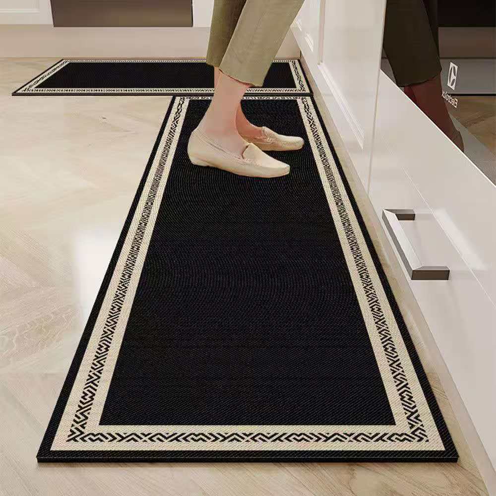 Rubber Bottom Anti-Slip Kitchen Mats 2PCS – Non-Slip Kitchen Floor Rugs for Sink, Cooking Area, Countertops, Home, Bathroom & Everyday Floor Protection and Comfort