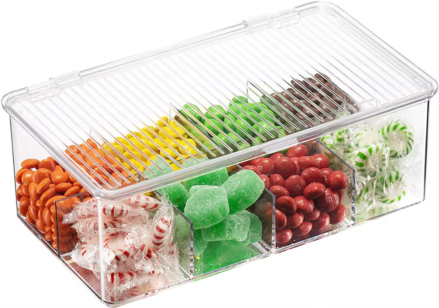 8-Slot Tea Bag & Coffee Organizer Container – Multipurpose Storage Box with Removable Dividers for Tea Bags, Coffee, Sugar Sachets, Sweeteners and Kitchen Countertop Organization