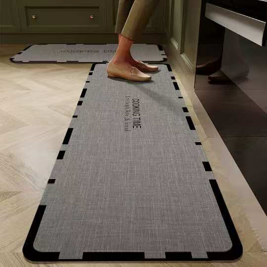 Rubber Bottom Anti-Slip Kitchen Mats 2PCS – Non-Slip Kitchen Floor Rugs for Sink, Cooking Area, Countertops, Home, Bathroom & Everyday Floor Protection and Comfort