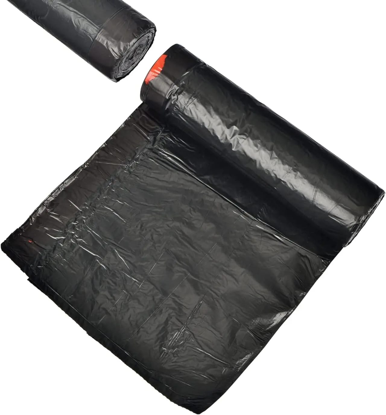 100pcs Extra Strong Trash Bags with Drawstring – Durable Leak-Resistant Garbage Bin Liners with Easy Tear-Off Perforation, Large Capacity Waste Bags for Kitchen, Office and Household Use