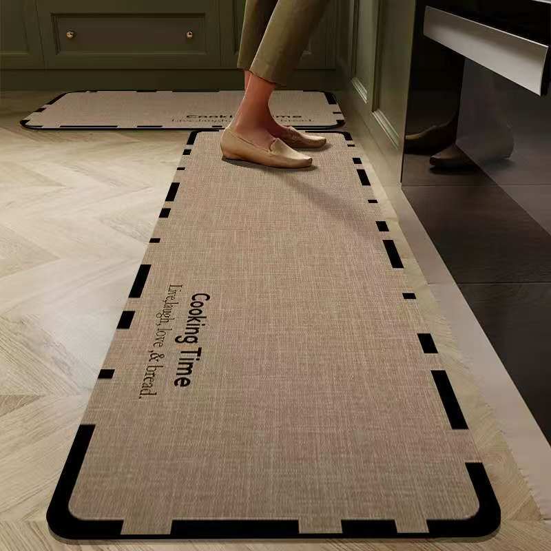 Rubber Bottom Anti-Slip Kitchen Mats 2PCS – Non-Slip Kitchen Floor Rugs for Sink, Cooking Area, Countertops, Home, Bathroom & Everyday Floor Protection and Comfort