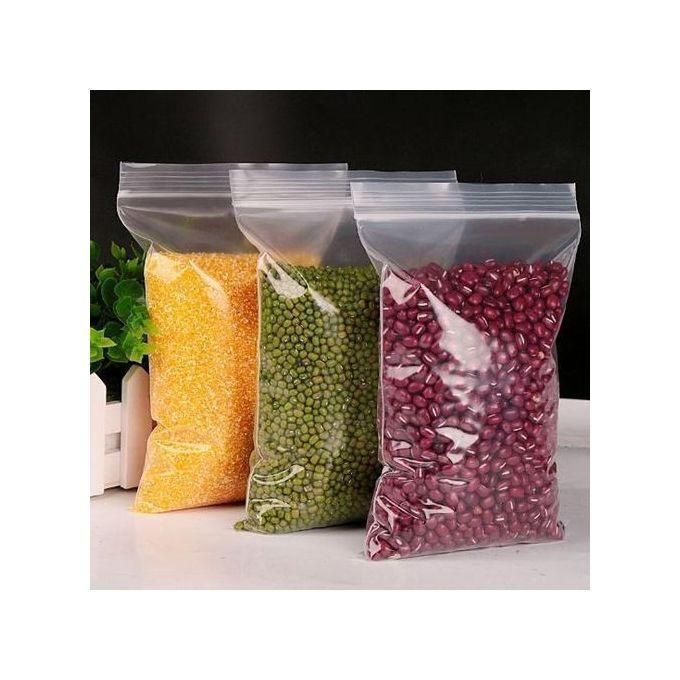1KG -Heavy Gauge Reusable Ziplock Fridge Storage Bags - 1KG Size 17*25cm