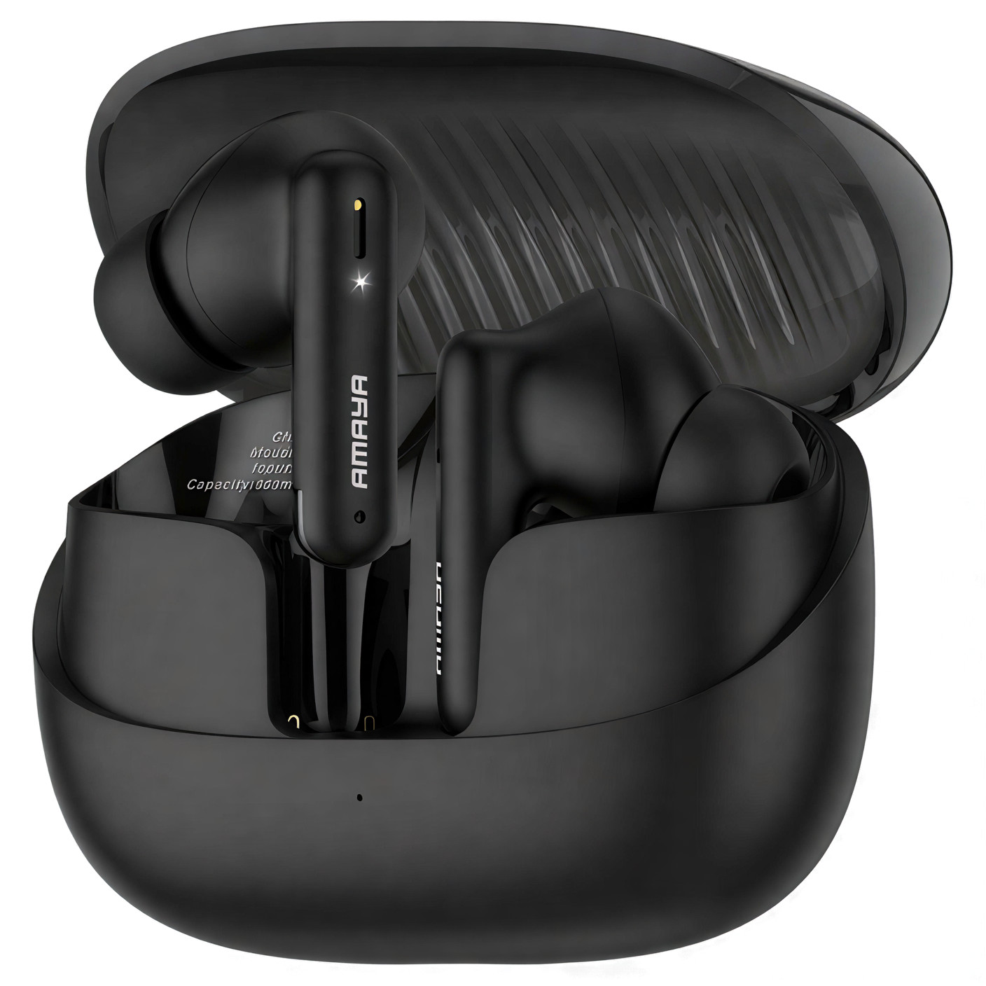 Amaya ATW-323 FreeBuds Pro Bluetooth 5.3 Earbuds - High Fidelity Wireless Earpods for All Smartphones & Tablets, 40H Playtime with Charging Case, ENC Mic for Clear Calls, Comfortable Fit Earphones
